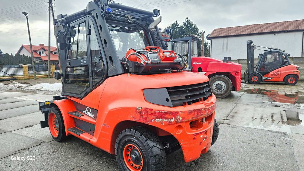 Wozek widłowy Linde H80T-02/900 Kabina  6445mth Widły teleskopowe