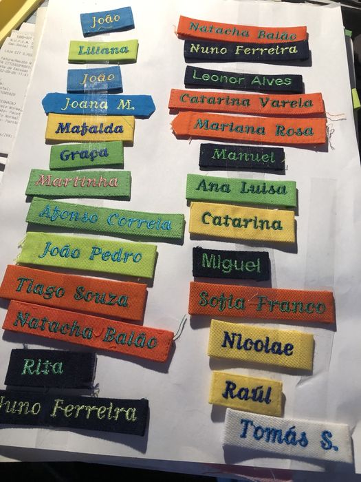 Nomes Bordados infantarios
