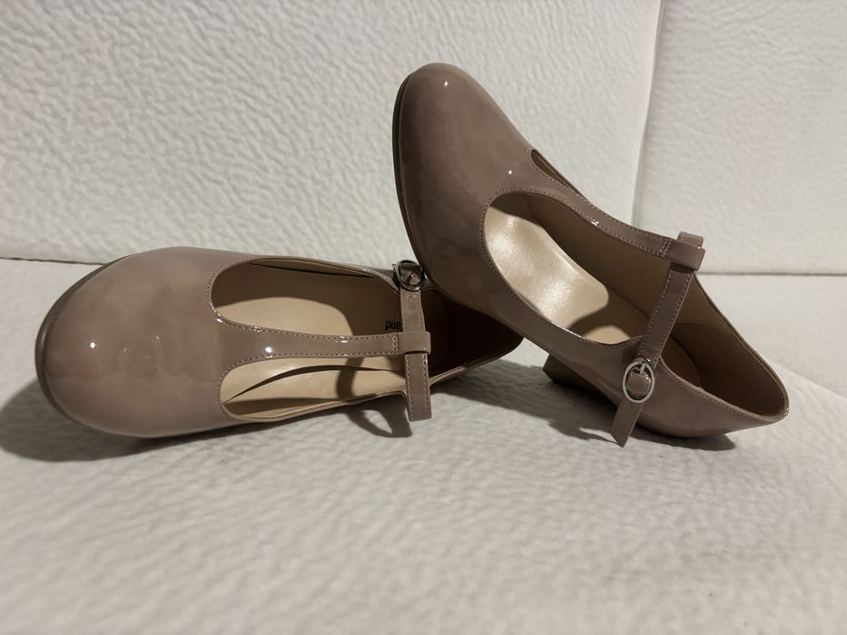 Buty czółenka obcas Graceland lakierowane