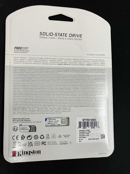 Dysk 1T M2 Kingston 7300Mb/s