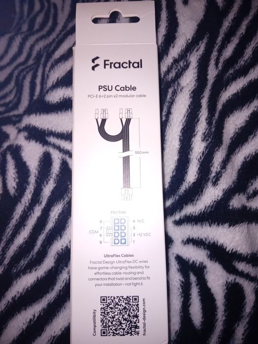 Kabel PCI-E 6+2 ultra flex