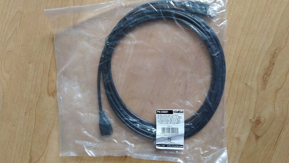 Kabel USB - micro USB / przedłużacz USB, 1.8m - 3m NOWY