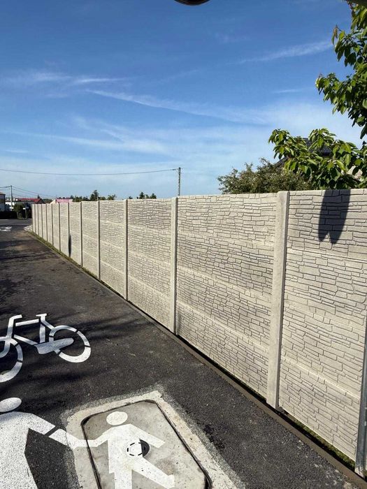 PRODUCENT POLECA ogrodzenie betonowe, płot betonowy o wys. 2 m