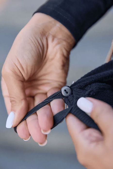 Демісезонні шкіряні лосини для вагітних Rennes - Чорний Lullababe