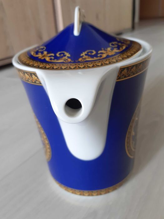 Dzbanek do herbaty versace medusa blue.