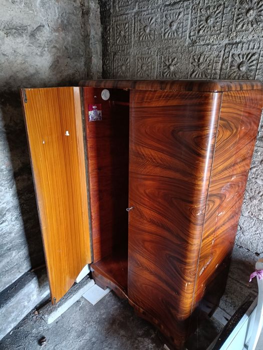 Szafa lite drewno gięte art deco