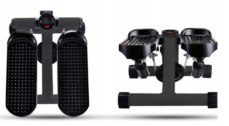 Степпер тренажер  с эспандером и счетчиком калорий мини степпер