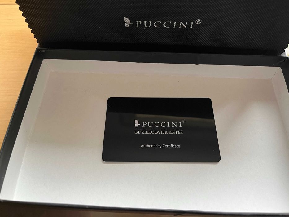 Portfel damski Puccini Murano – skórzany, czarny, nowa