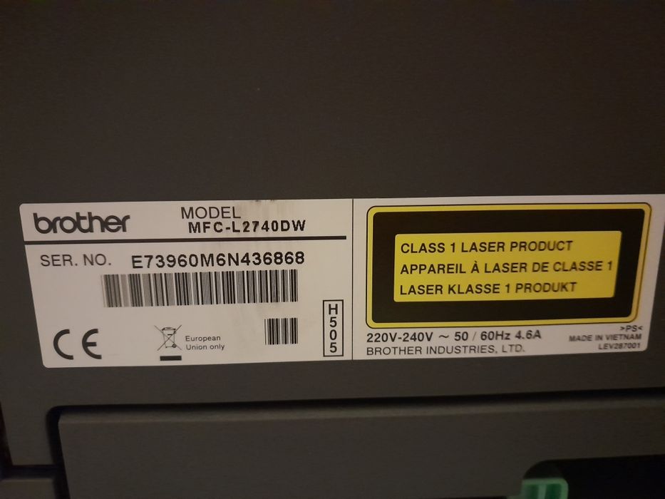 Monochromatyczna drukarka laserowa Brother  MFC-L2740DW
