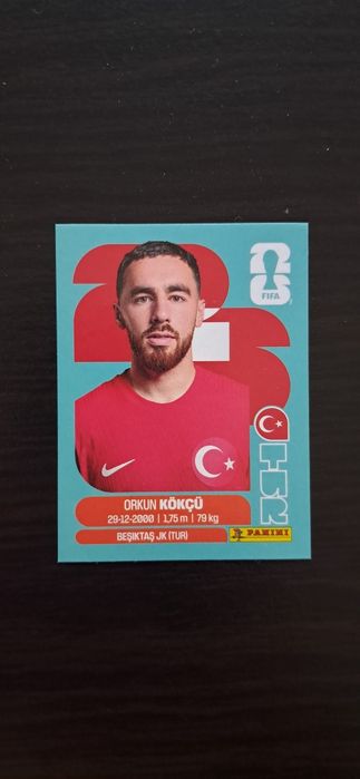 Cromo futebol de Kokcu(Mundial 2026)da Panini