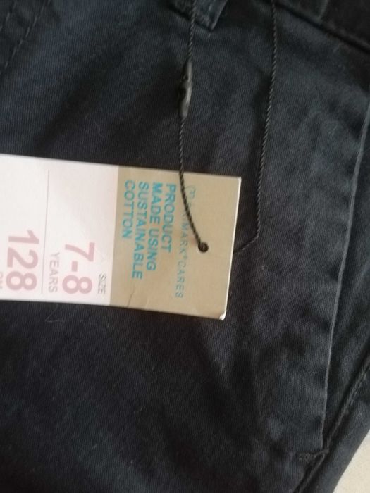 Bermudas/calções menino chino algodão "Primark" - com etiqueta 7/8A