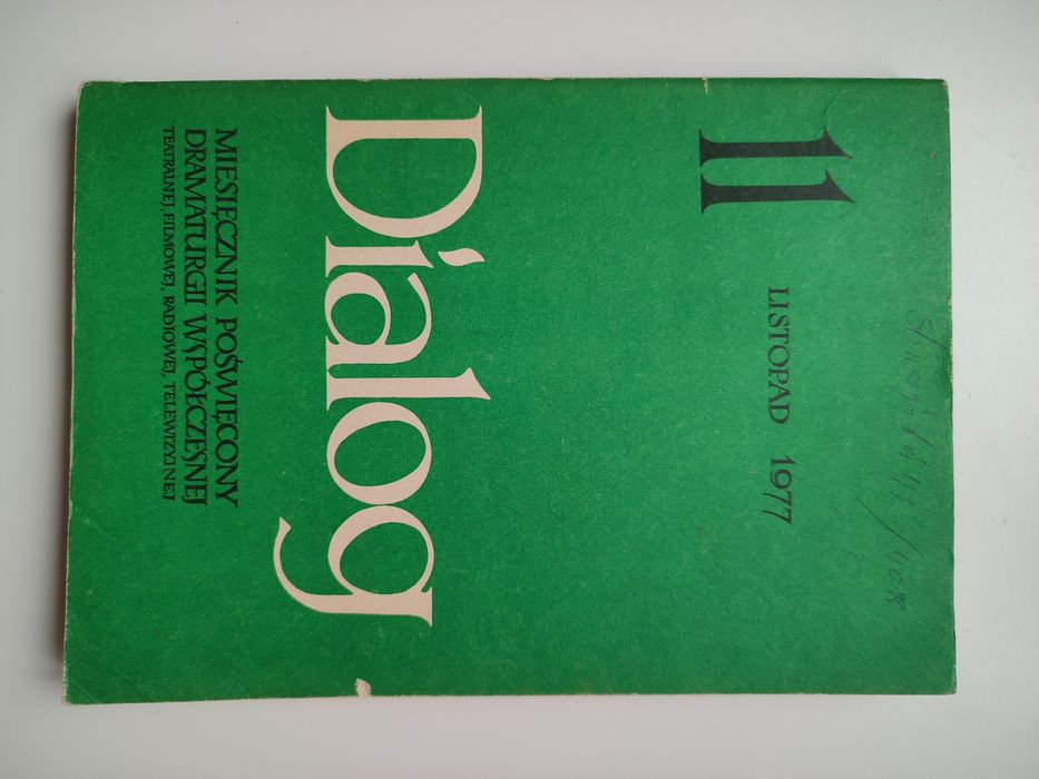 Dialog 1977/11Listopad 1977 Krawiec Mrożek Miesięcznik