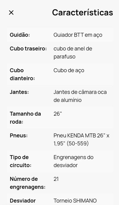 Bicicleta como nova importada