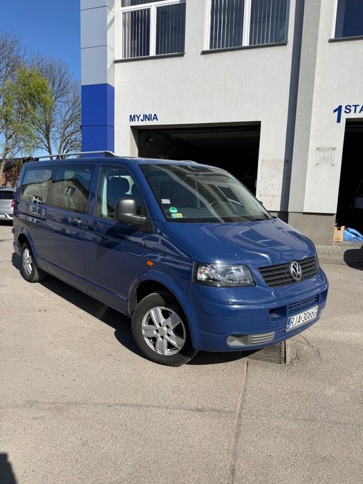 VW Transporter T5 LONG • 2.5 TDI • 2007 • 9-os (8 siedzeń) • Klima • LED • Android