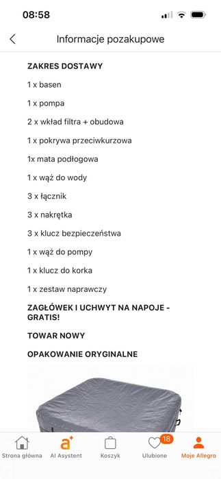 Prawie nowe jacuzzi
