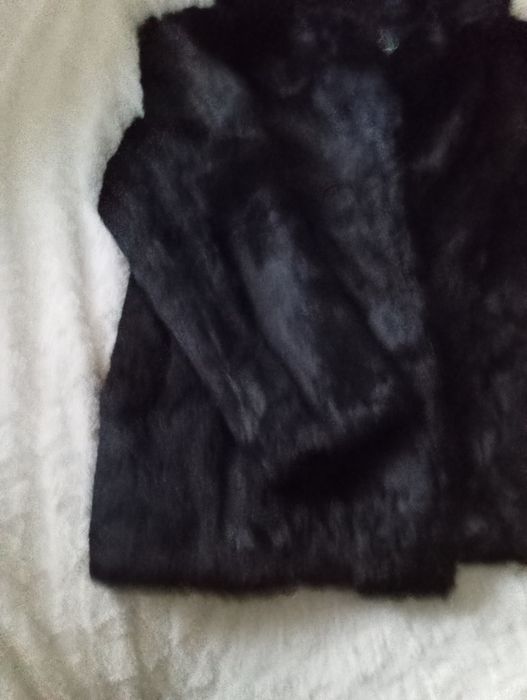 Echt pelz echt bont futro naturalne czarne