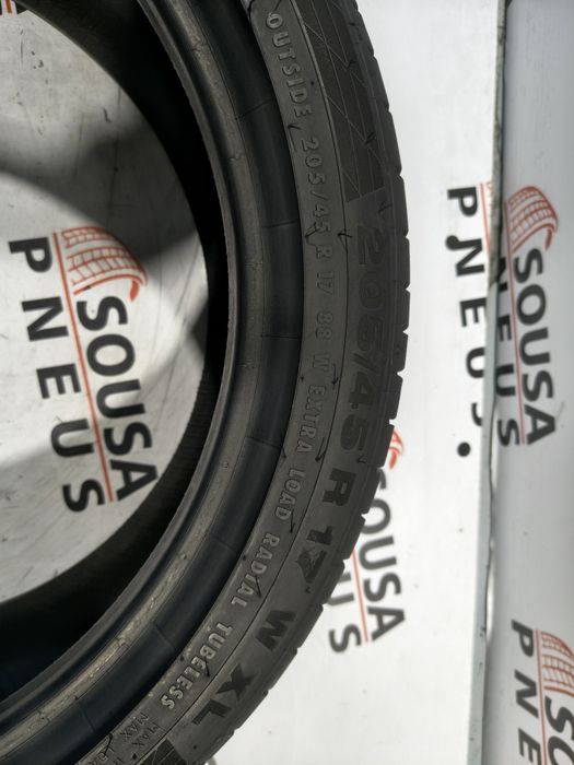2 pneus semi novos 205-45R17 Continental - Oferta dos Portes