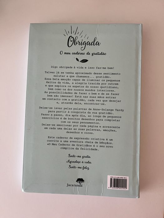 Livro- o meu caderko de gratidão