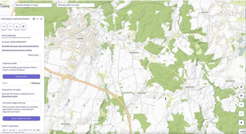 Syndyk sprzeda działki na terenach mieszkaniowych, w gm. Luzino