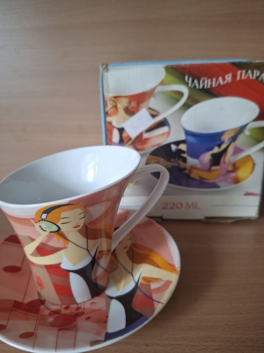 Набор чашка и блюдце