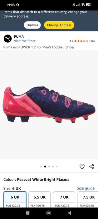 Korki piłkarskie Puma evoPower . 44