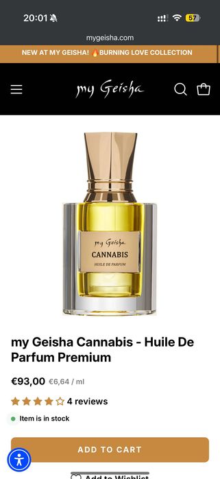 My Geisha Cannabis Perfum