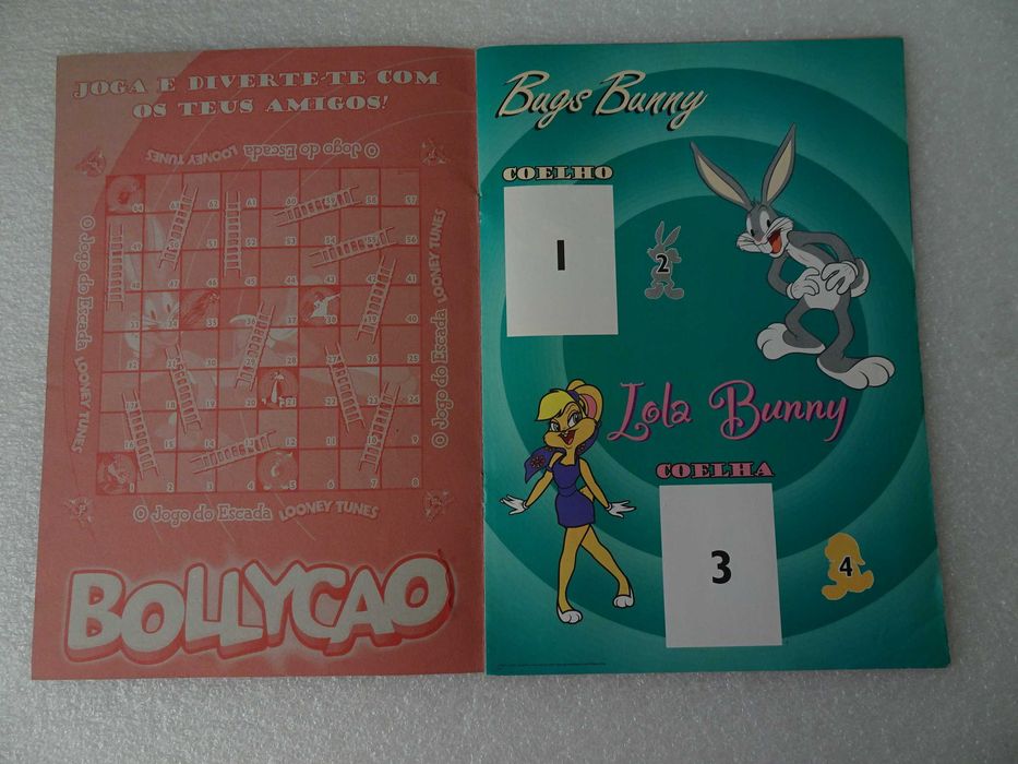 Caderneta de cromos Looney Tunes & Company - Bollycao (tem 5 cromos)
