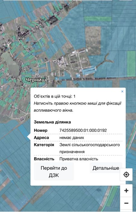 Продам 6 га  ОСГ в с. Черниш