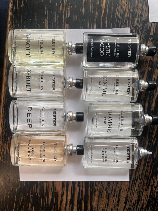 8 buteleczek meskich perfum g.bellini