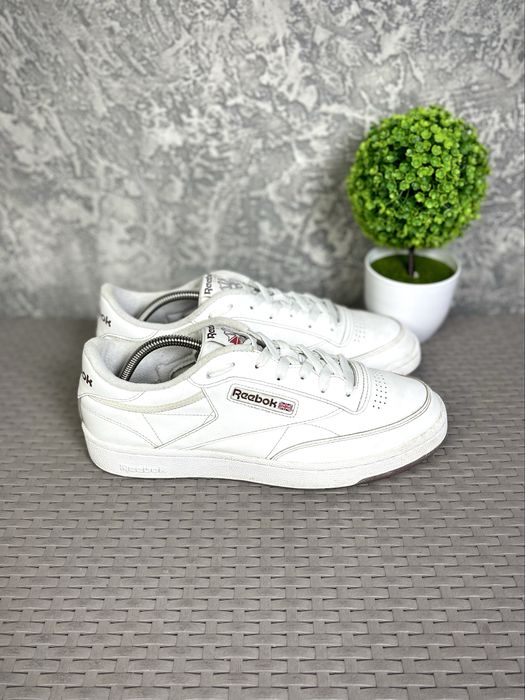 Reebok Classic кроссовки 45 размер кожаные спортивные белые
