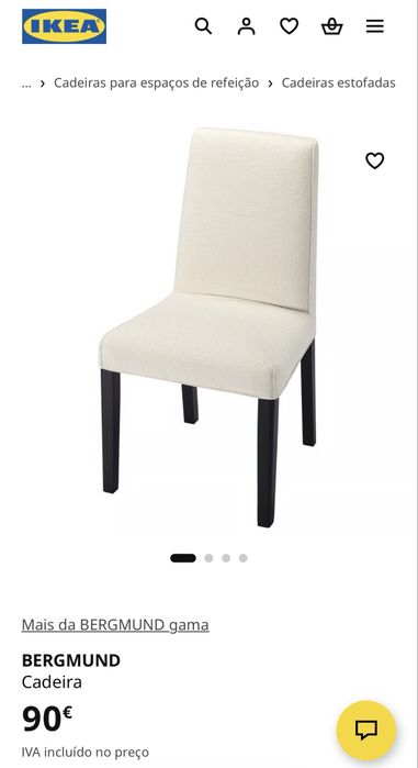 Cadeiras mesa Ikea