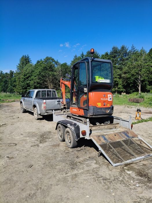 uslugi koparko-ladowarka prace ziemne Minikoparka wynajem na doby Miłomlyn.Małdyty