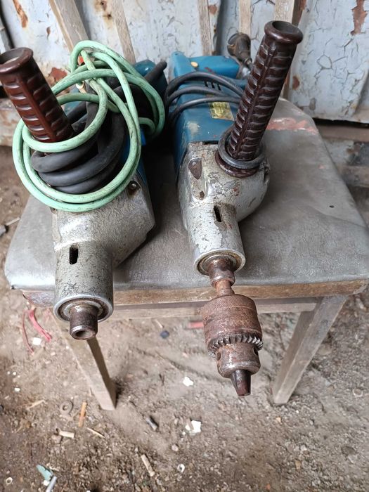 Дрель советская мощная, малооборотистая