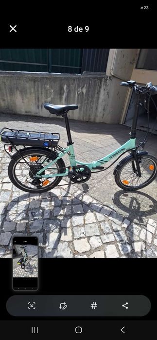 Bicicleta dobrável eletrica
