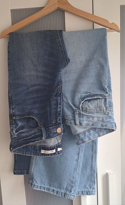 4 Calças ganga e algodão