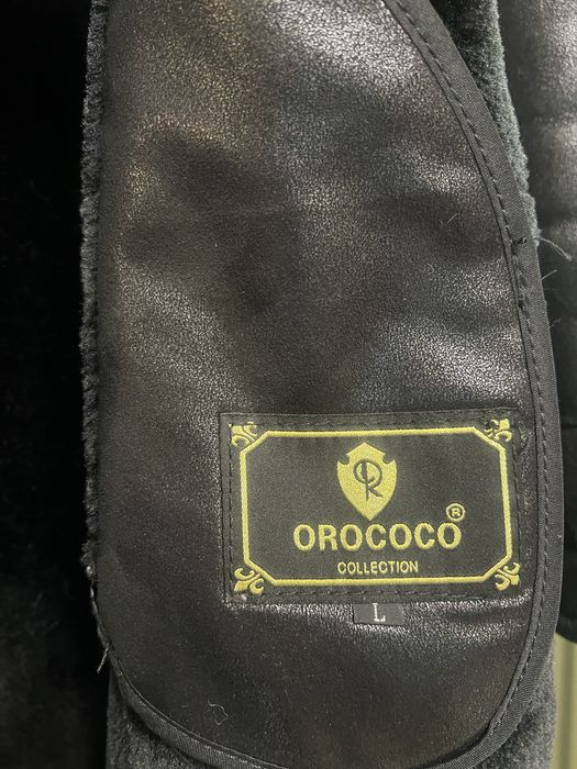 Натуральна дублянка з коміром з песця