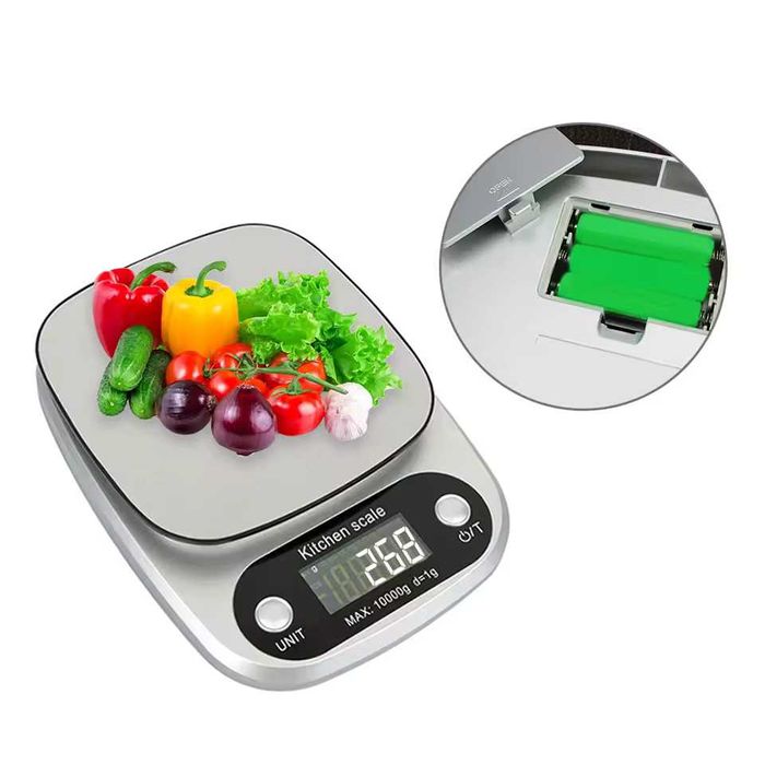 Elektroniczna jubilerska WAGA KUCHENNA LCD 5kg 5000g/0.1g