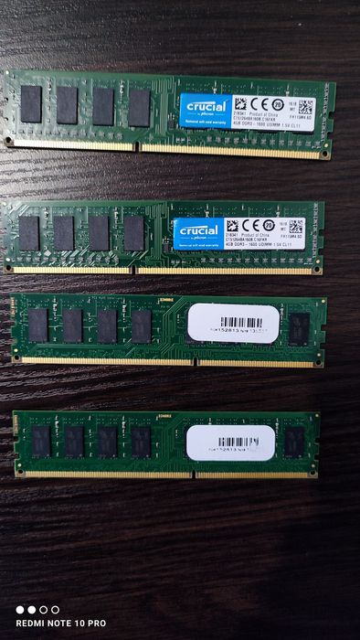 Продам ОЗУ для ПК DDR3 12GB.3планки по 4.