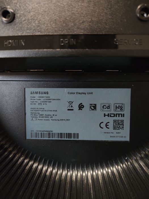 Monitor Samsung Odyssey G5 32" 144hz 1440p QHD