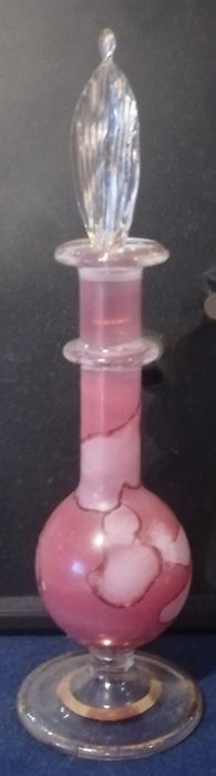 Frasco de perfume Egípcio - vidro soprado (antigo anos 40/50)