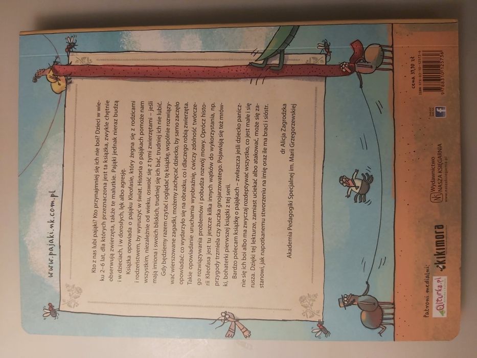 Co robią pająki Nasza Księgarnia książka