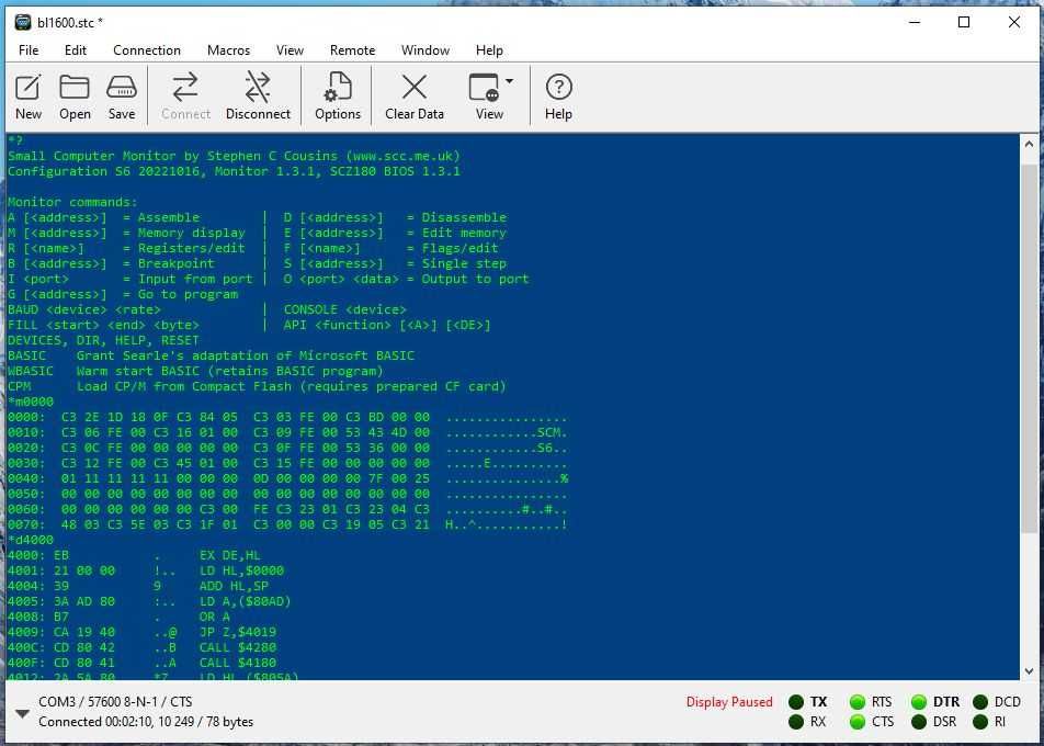 Плата Z-World BL1600 (Rabbit/Z180 SBC270A2)