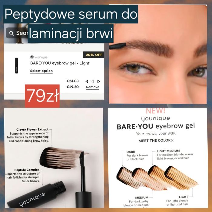 Peptydowe Serum do laminacji brwi Younique