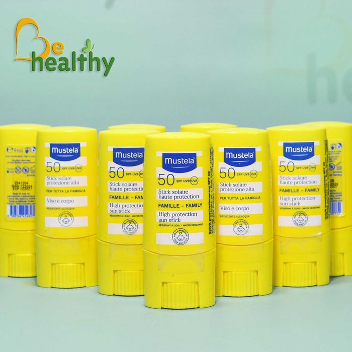 Mustela сонцезахисний стік для обличчя та тіла, SPF 50, 9 мл. Мустела