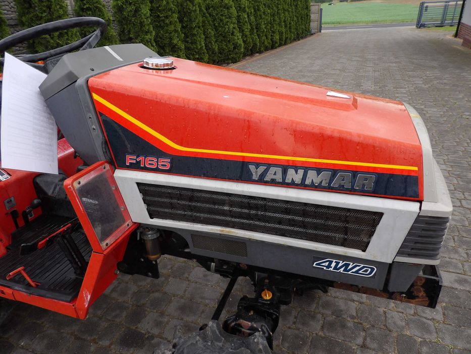 YANMAR F 165 4x4 mini traktor glebogryzarka kubota iseki hako