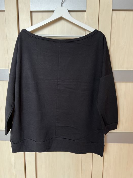 Czarna bluzka z rękawkami 3/4