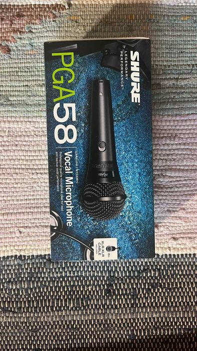Microfone Shure + Suporte Adam Hall Stands (Novos em Folha / Na Caixa)