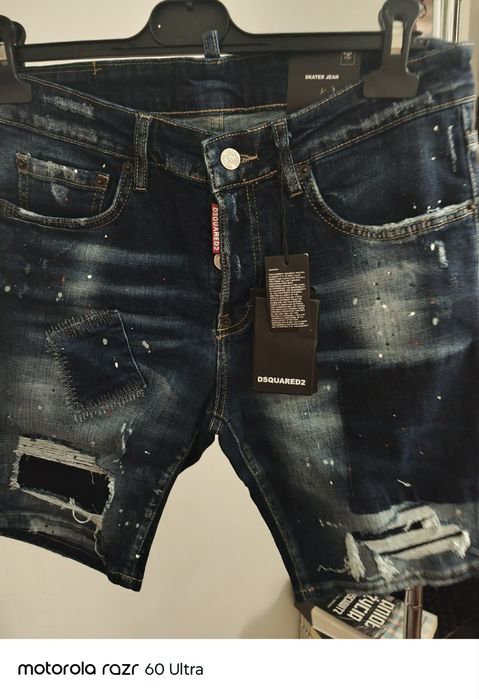 Męskie Szorty Jeansowe Dsquared2 Skater Jean | Nowe z Metką | Premium