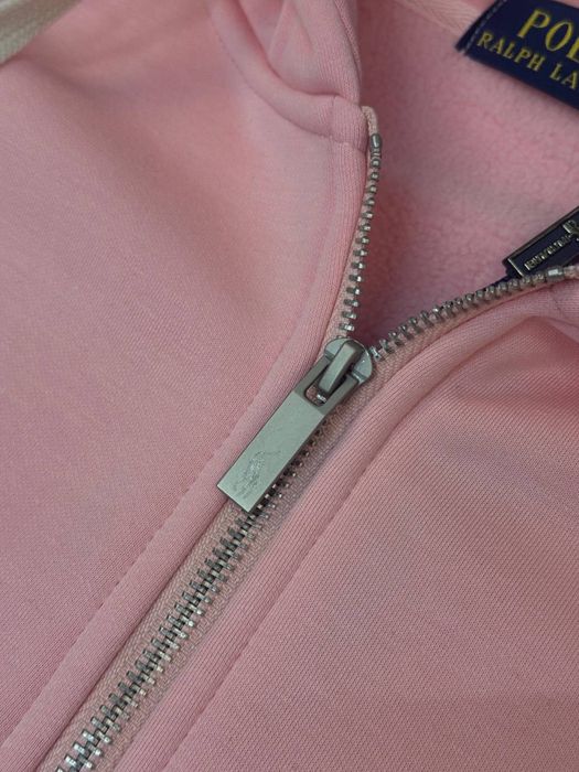 Зіп-худі Polo Ralph Lauren чоловіча рожева зіпка Поло Ральф Лоурен