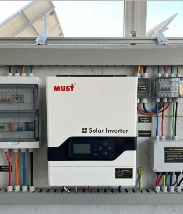 Сонячний гібридний інвертор MUST PV1800 24V (3kW, 3.2kW, 4kW) + Акумулятор LiFePO4 5.12 kWh ИБП Бесперебойник